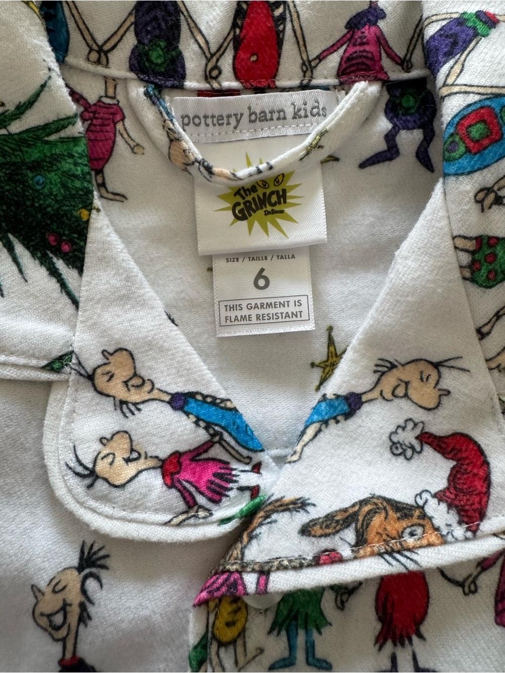 Dr.Seuss The Grinch Matching Family Pajama Set Kids 6 Adult S & XL Pottery Barn - Picture 7 of 17